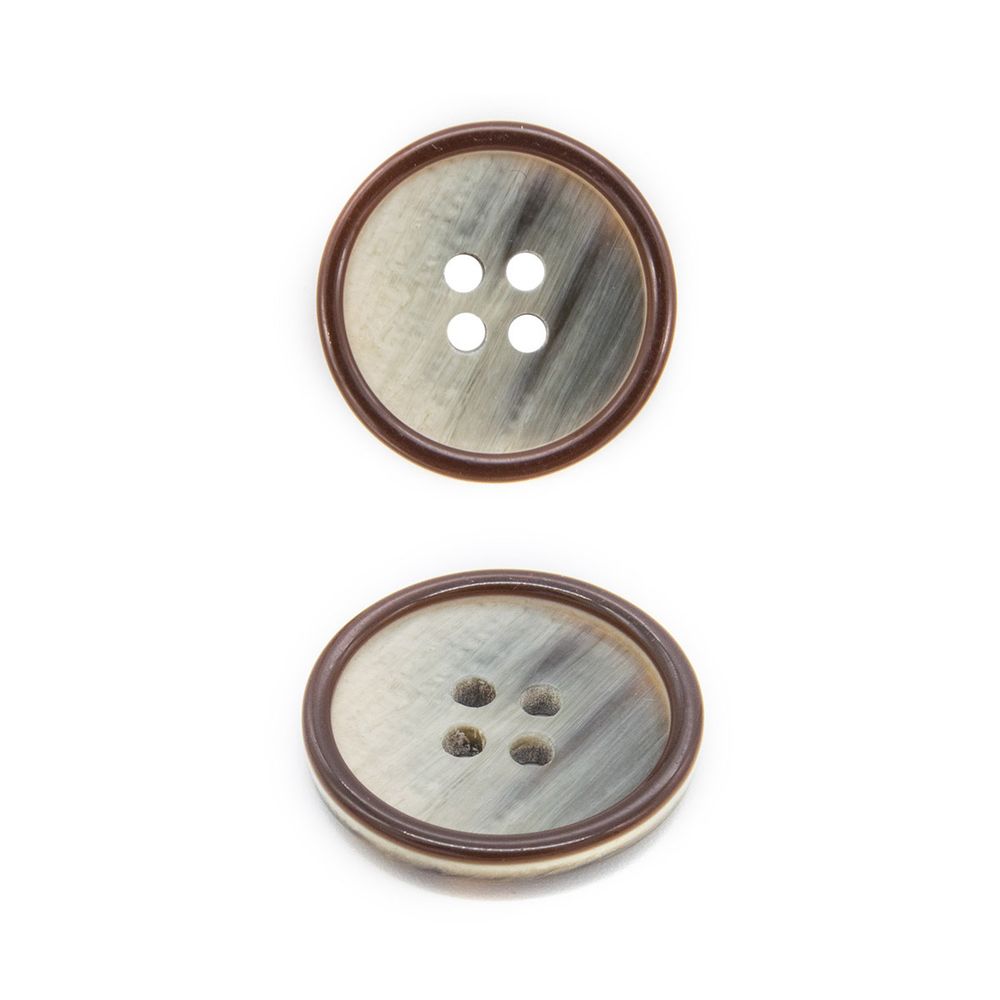 Пуговицы 4 прокола 36L, (col.D (т.коричневый)), 72 шт