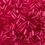 Стеклярус Astra&Craft 5мм, 10х15г, 11-О бордовый/прозрачный