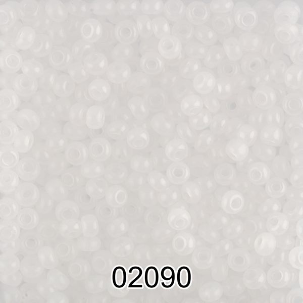 Бисер Preciosa 10/0 (2.3 мм), 500 г, 02090 (Ф089) белый
