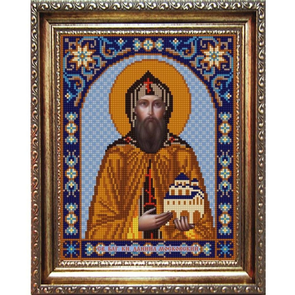 Рисунок для вышивания бисером Конек, 9356 Святой Даниил 20х25 см