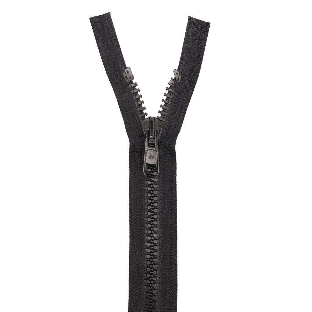 Молния трактор Arta Т8 (8 мм) 1 зам., разъем., 80 см, 077 черный, уп. 5 шт