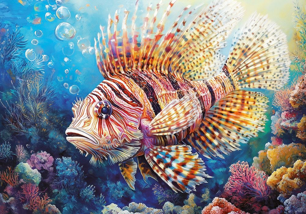 Пазл 500 элементов, PZL-500/88 Рыба-лев, Фрея