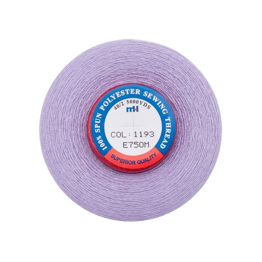 Нитки швейные Euron mH 40/2, 5000 ярд, 1193 лавандовый, 1 катушка