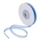 Лента капроновая (органза) 6.0 мм / 22.86±1 метров, 164 синий