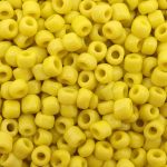 Бисер Astra&Craft 6/0 (4.1 мм), 150 г (10х15 г), цв. 42 желтый/непрозрачный