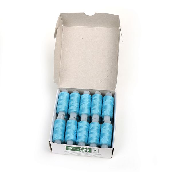 Нитки армированные ПНК им.Кирова 45ЛЛ, бытовые, 200 м / 20 кат., 2504 голубой