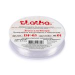 Леска для бисера ⌀0.3 мм / 100±5 метров, нейлон, 01 белый, Zlatka DF-03