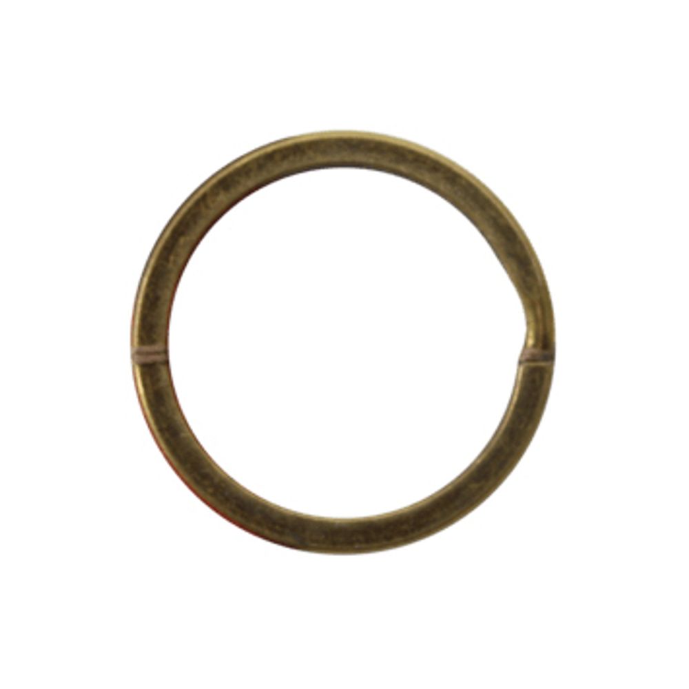 Кольцо заводное металл, 25 мм Union Knopf 25 мм, цв. грязное золото, 1 шт
