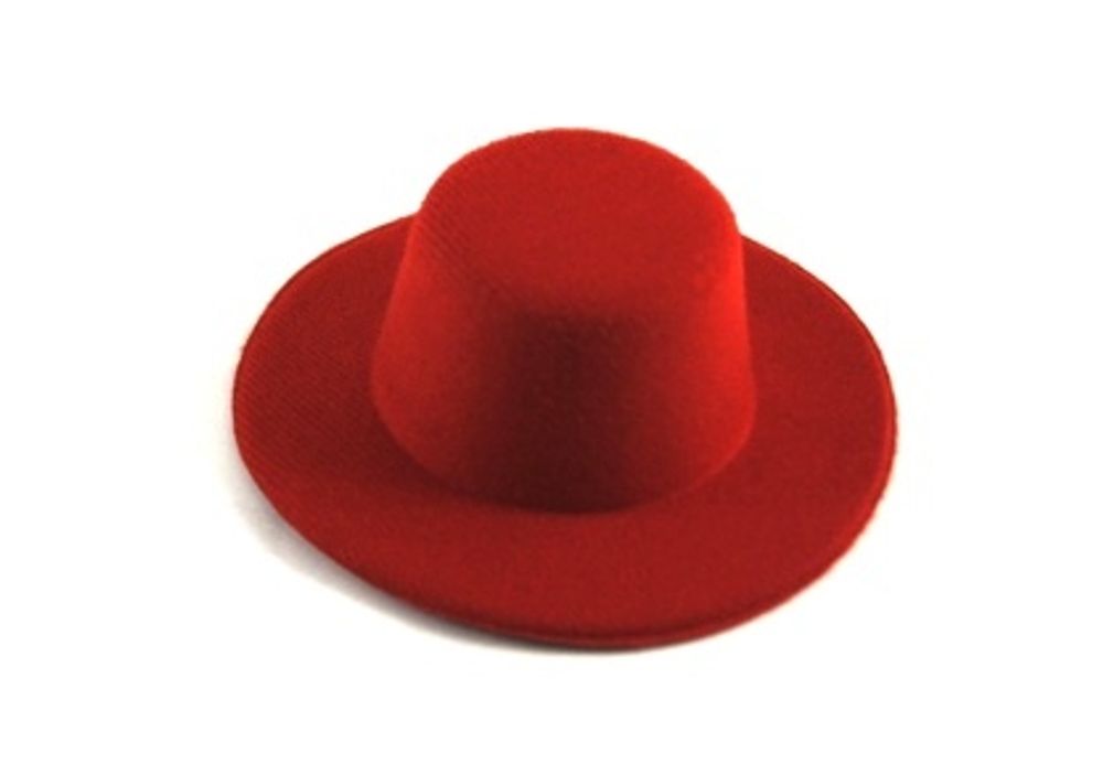 Шляпка для куклы круглая, 8 см, цв. красный, Совушка