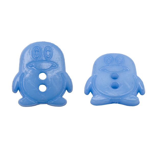 Набор мини пуговиц Пингвины, пластик, 23626