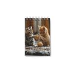 Блокнот на гребне A7 (70х100 мм) 40 л. 12 шт, клетка, Пушистые лапки 01197, Светоч Б114