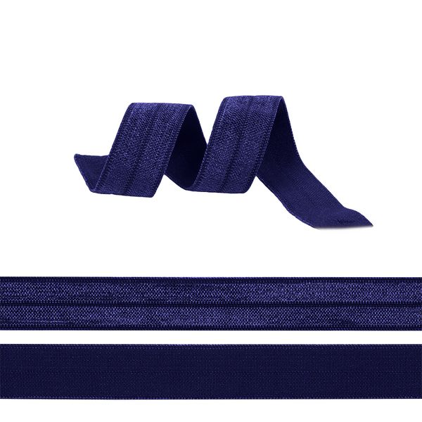 Резинка бельевая (окантовочная) блестящая 15.0 мм / 50 метров, Б.915S, S915 т.фиолетовый