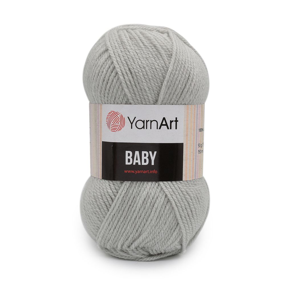 Пряжа YarnArt (ЯрнАрт) Baby / уп.5 мот. по 50 г, 150м, 855 серый
