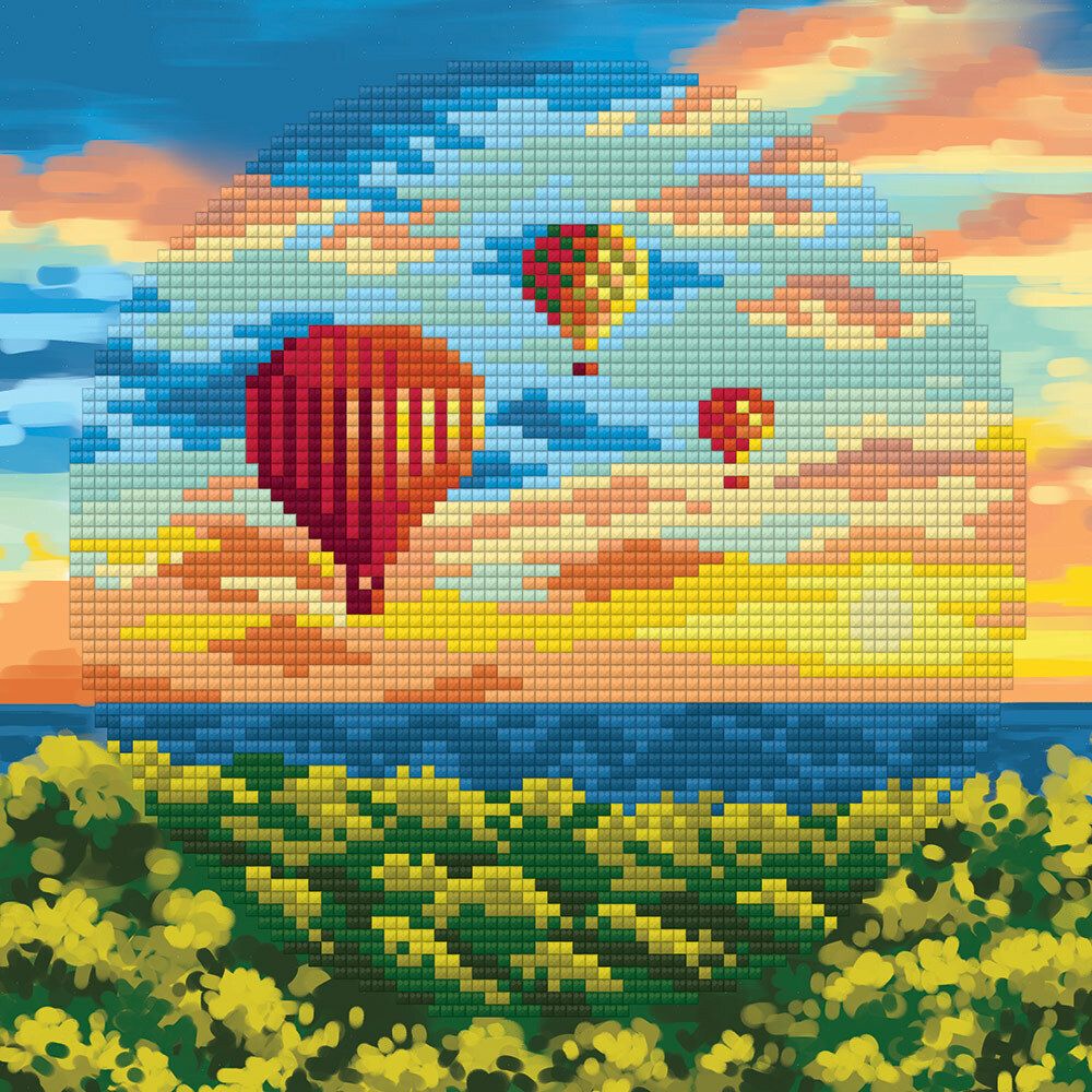 Алмазная (кристальная) мозаика Фрея, Воздушные шары, 20х20 см