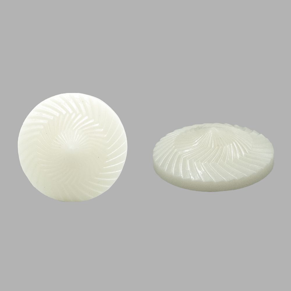 Пуговицы на ножке 40L (25мм) (white (белый)), 36 шт