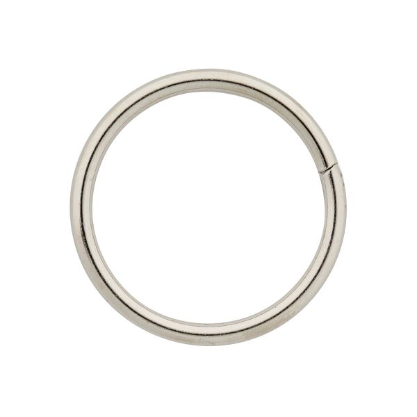 Кольцо разъемное металл in ⌀25 мм (30 мм внешн.), никель, 816B-002, 100 шт