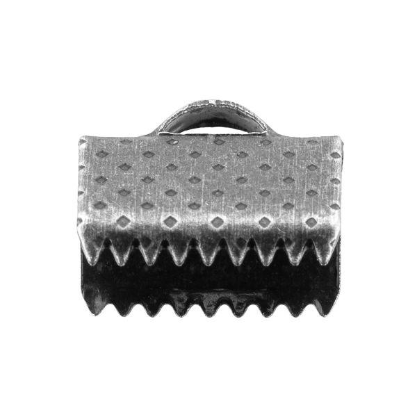 Концевик для бижутерии 10х7 мм, 30 шт, №03 под античное серебро, Zlatka FMK-E01