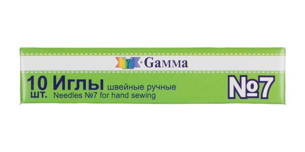 Иглы ручные №7, 10 шт, Gamma NIR-07