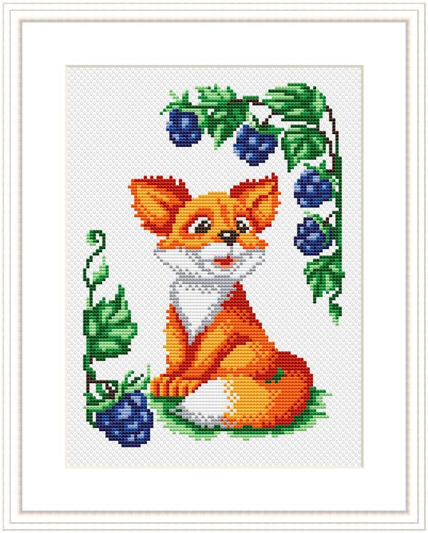 Набор для вышивания нитками МП Студия, Лисёнок 21х30 см