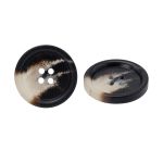 Пуговица 4 прокола 40L = 25 мм, пластик, col.C черный, CN2867, 36 шт