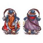 Набор для вышивания нитками МП Студия, на пластиковой канве Карабас-Барабас 18х13см