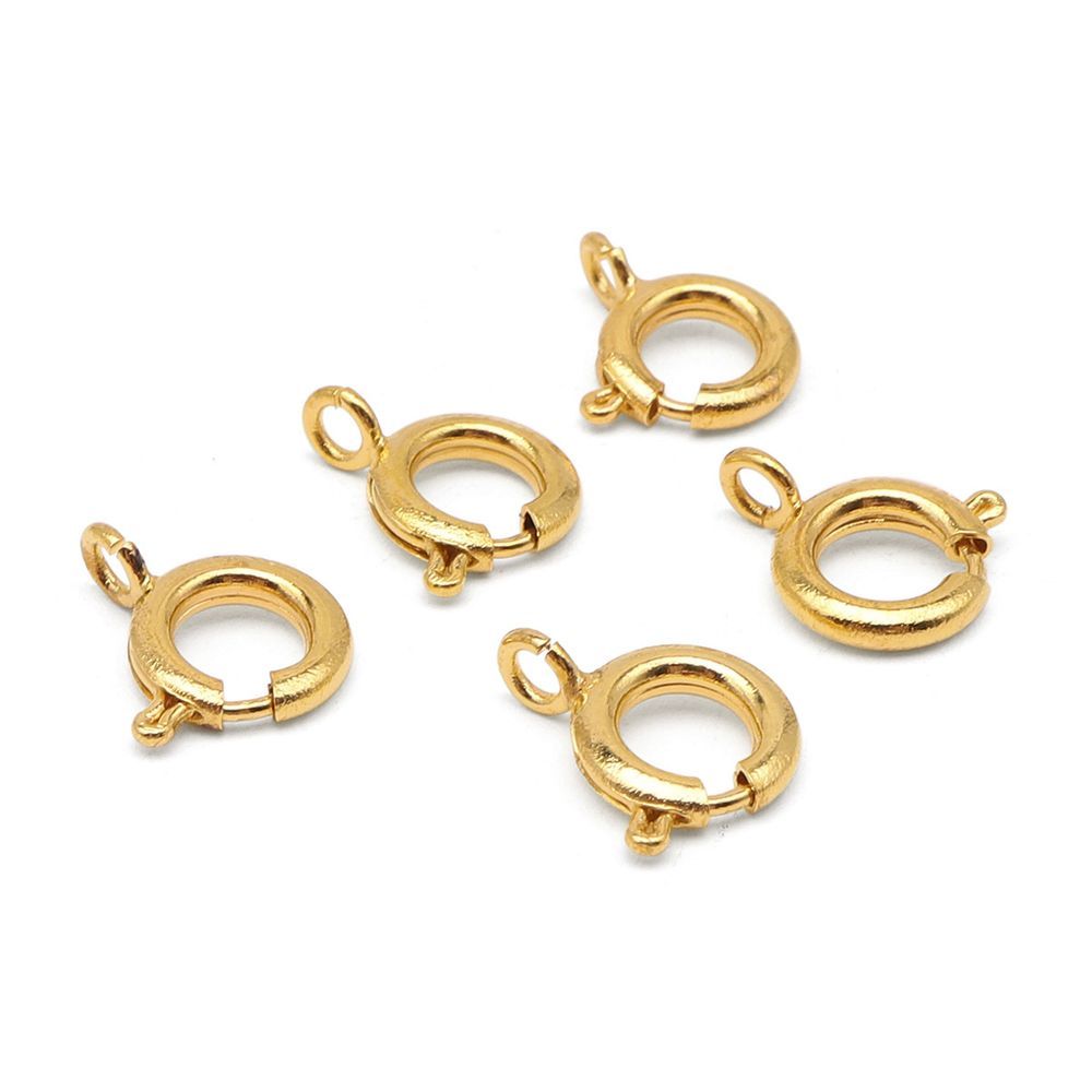 Замок для бус кольцо 9мм, 5 штук, Astra&Craft (яркое золото), 4AR240