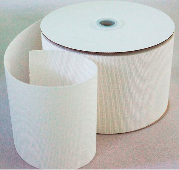 Люверсная шторная лента клеевая 100 мм / 50 метров, односторонняя, белый, Gamma