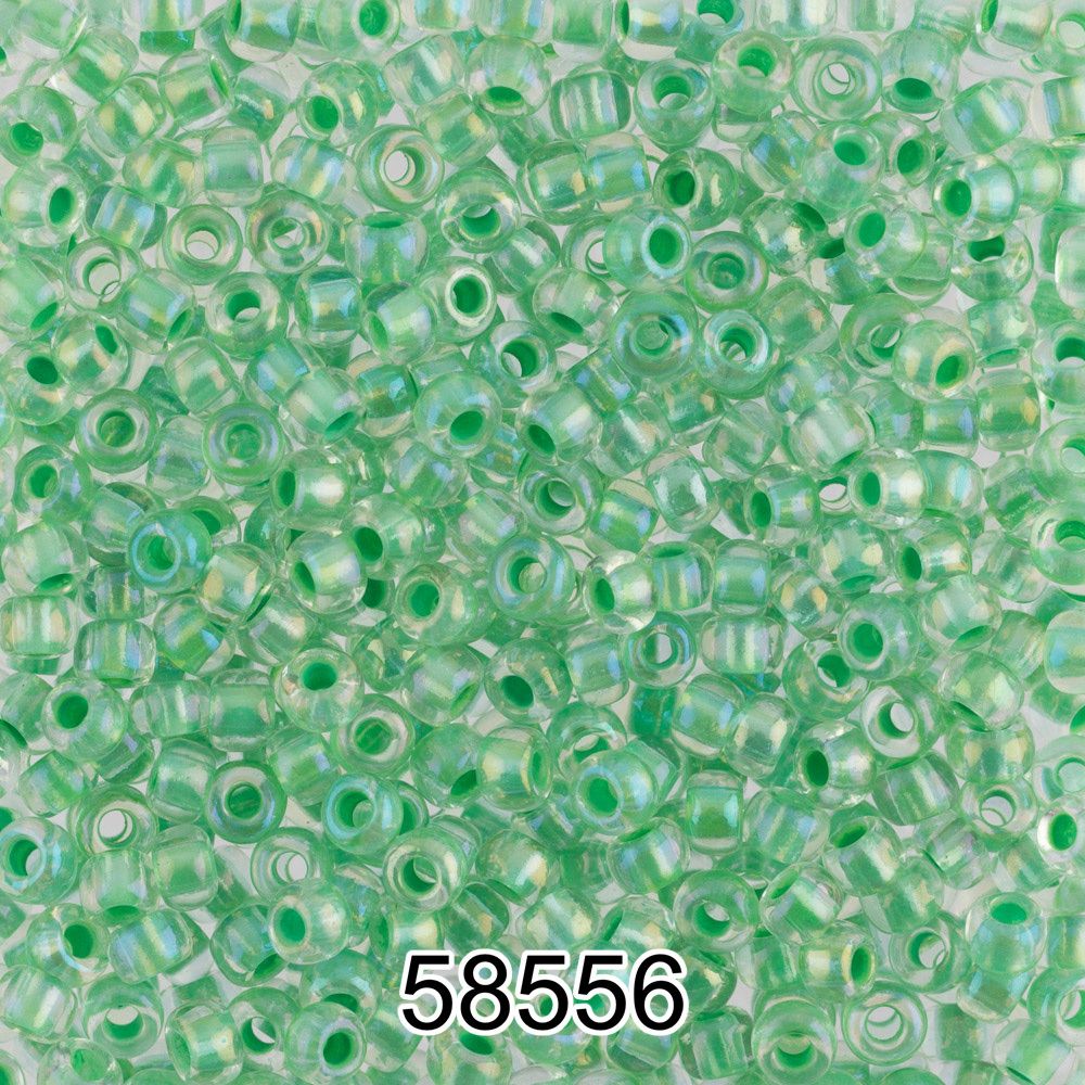 Бисер Preciosa круглый 10/0, 2.3 мм, 500 г, 58556 (Ф556) св.зеленый
