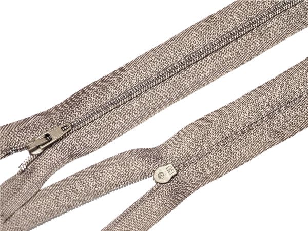 Молния спираль (витая) (цв.SBS) брючная Т3 (3 мм) 1 зам., н/раз., 20 см, автомат, S-323 т.бежевый, 5000 шт