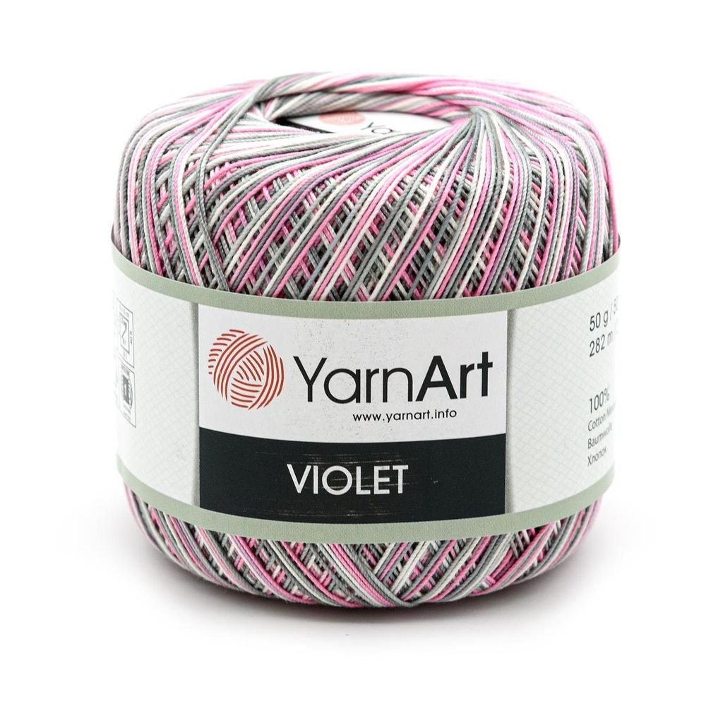 Пряжа YarnArt (ЯрнАрт) Violet Melange / уп.6 мот. по 50 г, 282м, 504 меланж