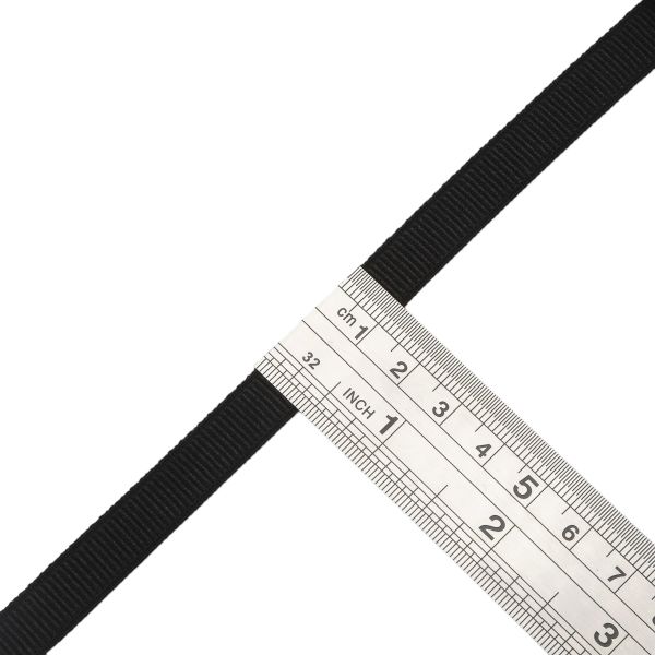 Резинка бельевая (бретелечная) 10.0 мм / 50 метров, черный