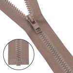 Молния трактор Arta Т6 (6 мм) 1 зам., разъем., 40 см, (2076), A810 серо-коричневый, НОВЫЙ МАТОВЫЙ ЗАМОК, уп.5 штук