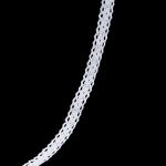 Кружево вязаное (тесьма) хлопковое 15 мм / 9.14 метров, белоснежный