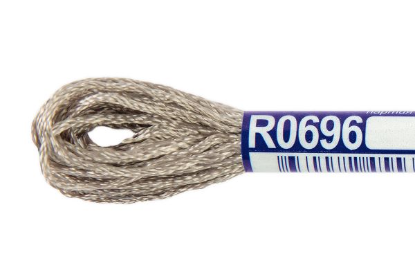Мулине Gamma вискоза 100%, цв.R0696 под т.серебро, 12 мотков по 8 метров