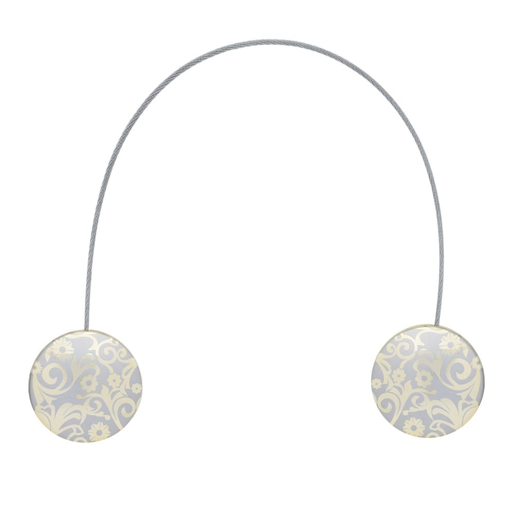 Клипсы для штор магнитные с тросом, 30см ⌀45, 2Т3