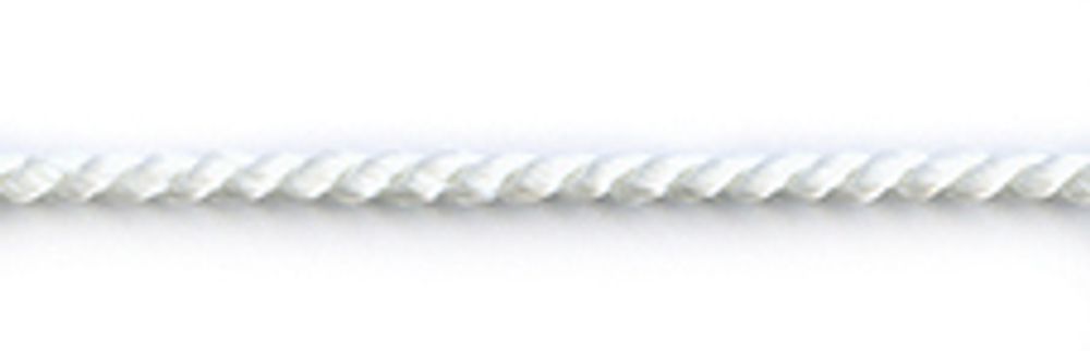 Шнур витой ⌀2.5 мм / 50 метров, белый, Pega