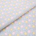 Ткань для пэчворка Peppy Молочные сны фланель, отрез 100х110 см, 175 г/м², МС-27 серый, Peppy