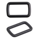 Рамка прямоугольная металл 25 мм /33х21 мм/ черный матовый, ГУ12749, 4 шт