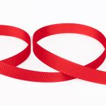 Лента репсовая (в рубчик) 12.0 мм / 45.5 метров, 009 красный мак, Gamma GR-12