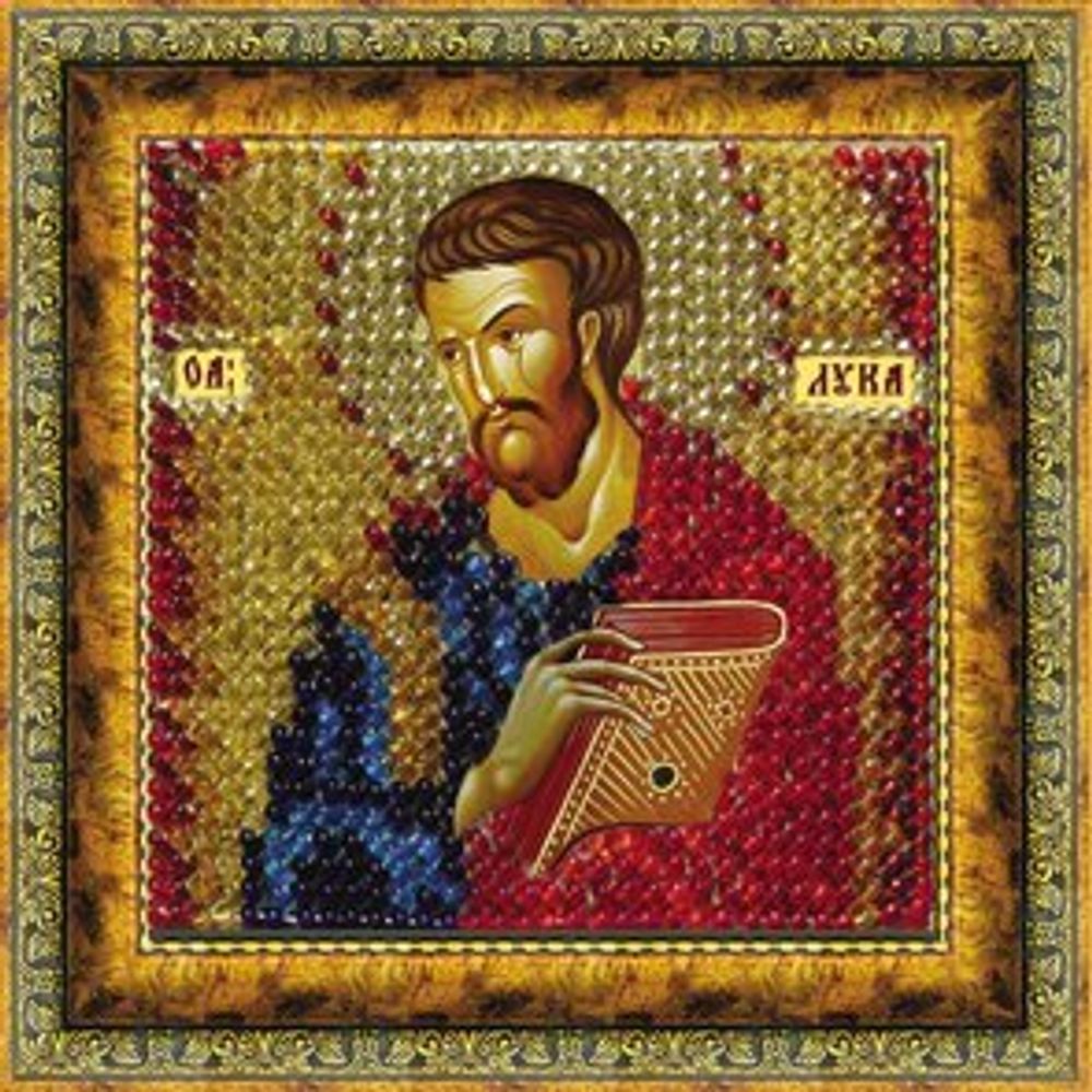 Вышивальная мозаика, Св. Апостол и Евангелист Лука 6.5х6.5 см