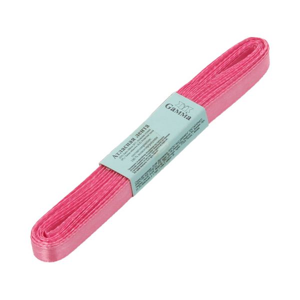 Лента атласная 1-сторонняя 6.0 мм / 10 шт по 5.4 метра, №102 св-лиловый, Gamma AL-6P