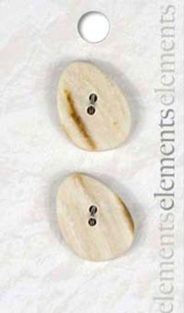 Пуговицы 2 прокола Blumenthal Lansing Elements, 15х20 мм, бежевый, 2 шт /TOS/