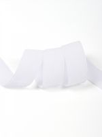 Лента бархатная (тесьма) 15.0 мм / 5 метров, LB2502 нейлон, цв.белый