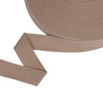 Тесьма (лента) киперная (100% х/б) 25 мм / 50 метров, льняной/linen, Gamma TCT-25
