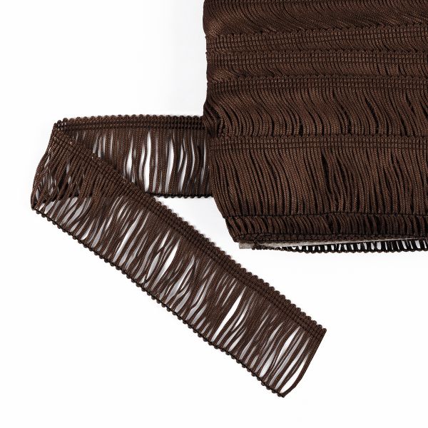 Бахрома отделочная 35.0 мм / 25 метров, 200 т.шоколадный, Gamma 110
