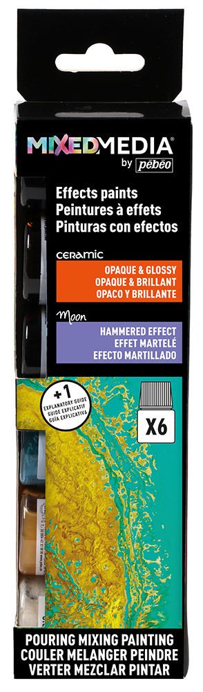 Набор красок Pebeo Mixed Media -Ceramic и Fantasy Moo6 цв. 20 мл