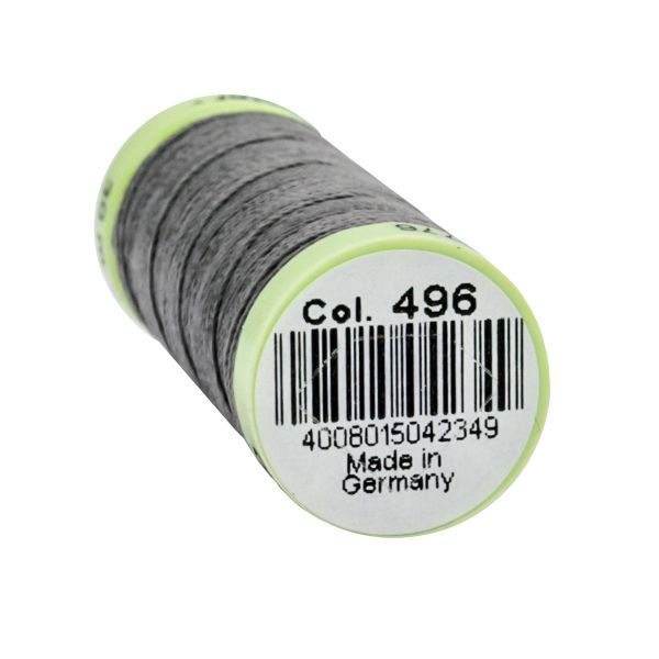 Нитки отделочные Gutermann Top Stitch, 30м, 496 серо-стальной, 5 катушек