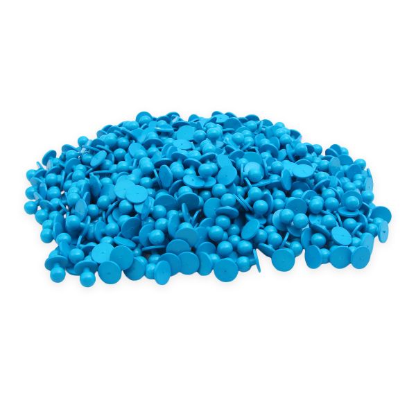 Пукля поварская, цветная, 10 мм (156-62 бирюзовый) П-10, 500 шт