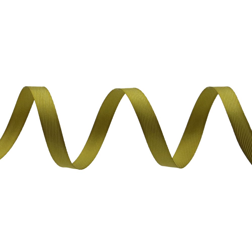 Лента декоративная ёлочка 15.0 мм / 20±1 метров, 73 желто-зеленый