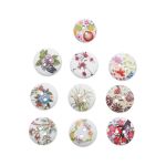 Украшения декоративные пуговицы деревянные Цветы №9, 15-18 мм, 100 шт